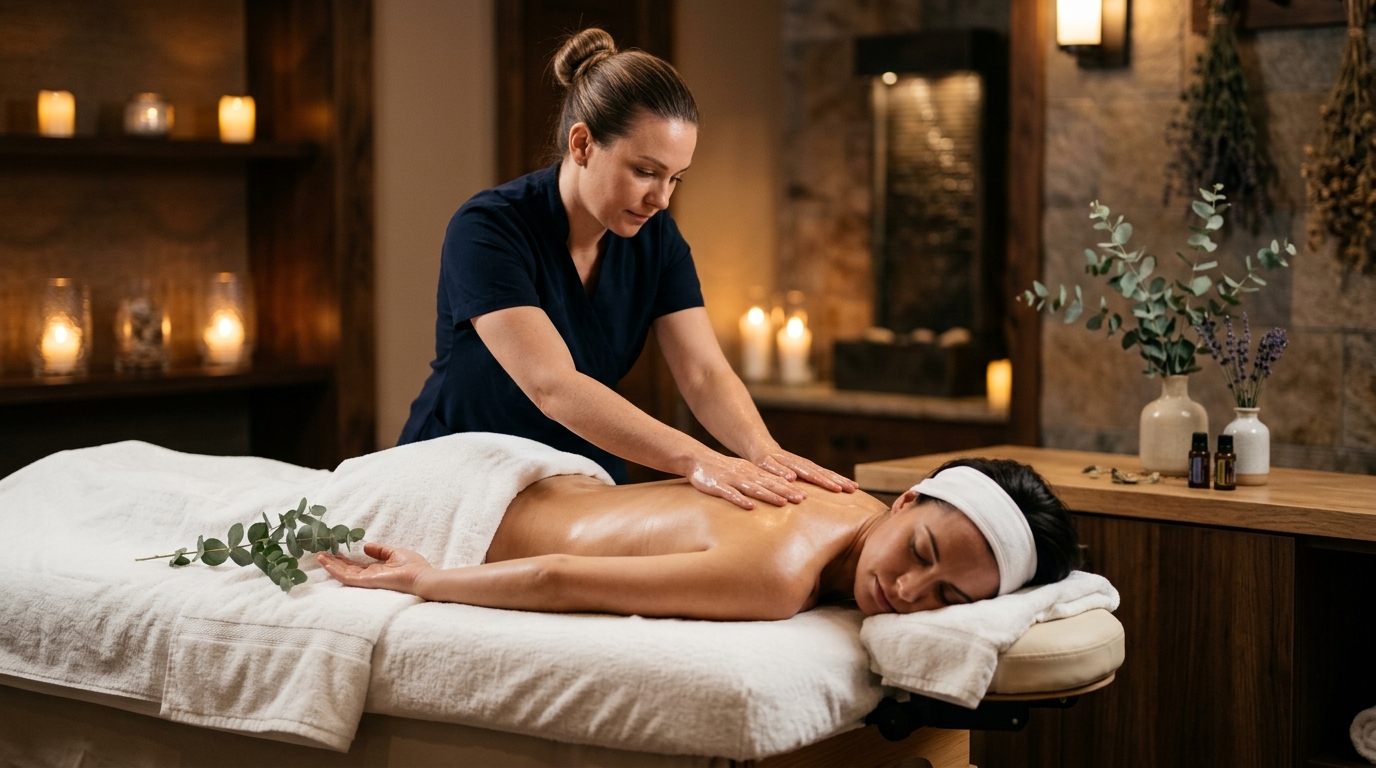 Relaxing full body massage therapy at Jojo's Massage