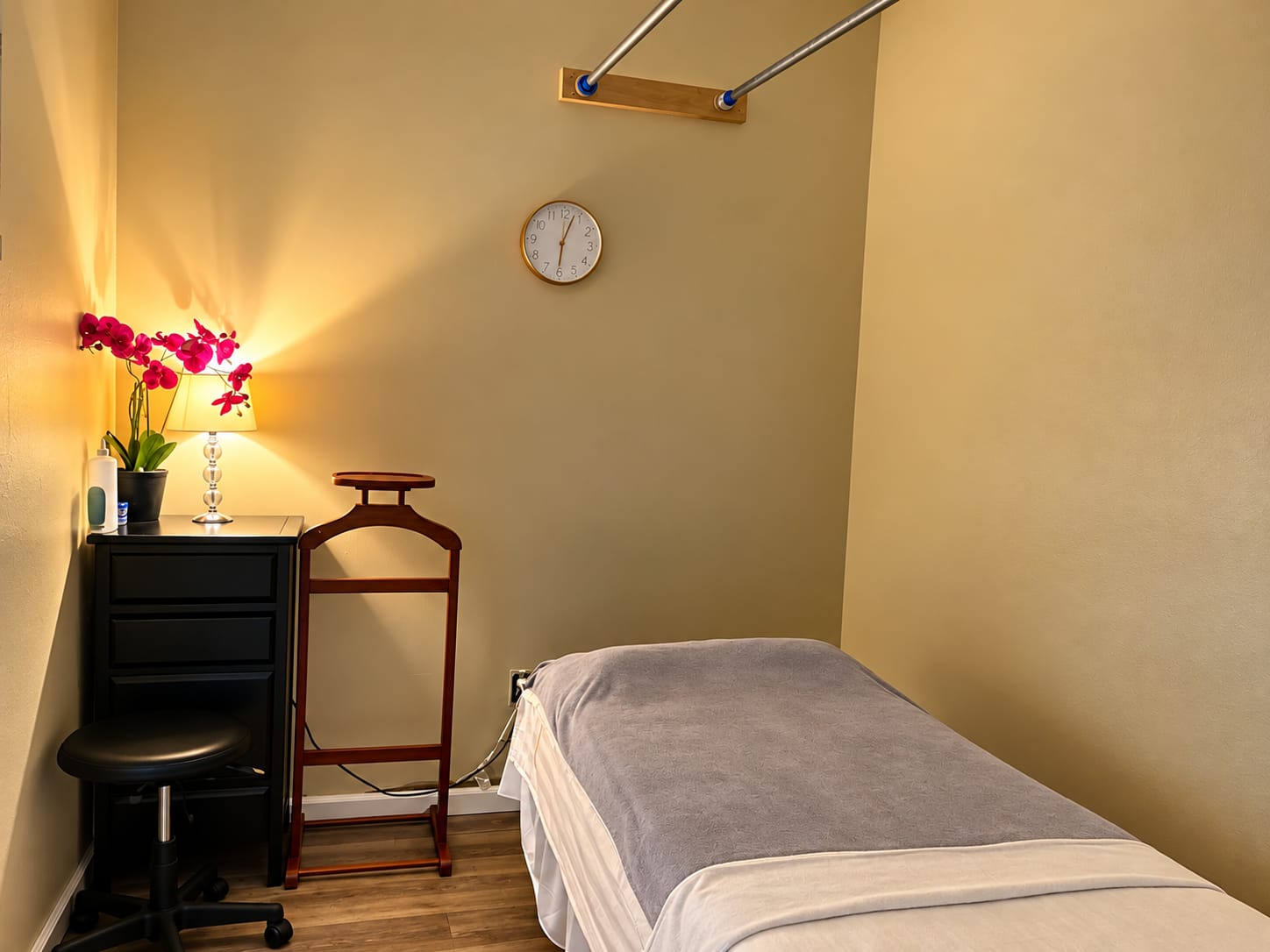 Specialized Ashiatsu ceiling balance bar treatment suite